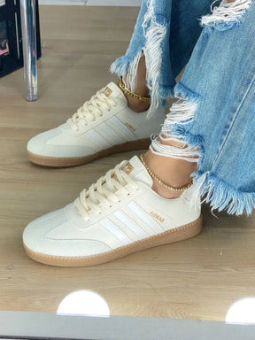 Tenis Urbanas Samba Beige (Nuevo modelo)